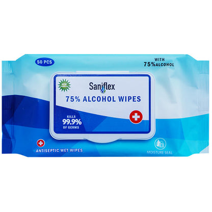 Saniflex 75% Alcohol Sanitary Surface Wipes