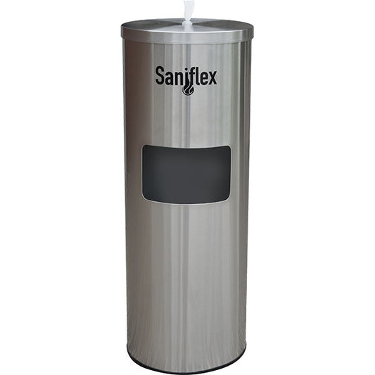 Saniflex Stainless Steel Sanitary Wipe Dispenser Unit Stand