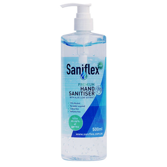 Saniflex Rinse Free Hand Sanitiser Antibacterial 75% Alcohol