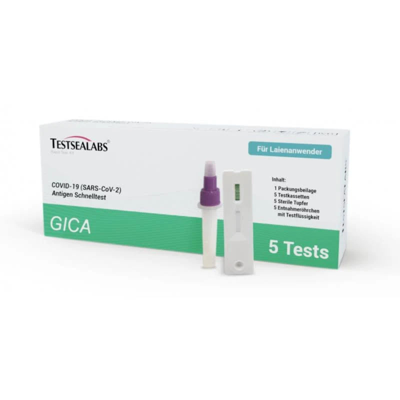 10/50/600 Tests Testsealabs Covid-19 Rapid Antigen Fast Home Self Test Kits - 5 Packs/Box